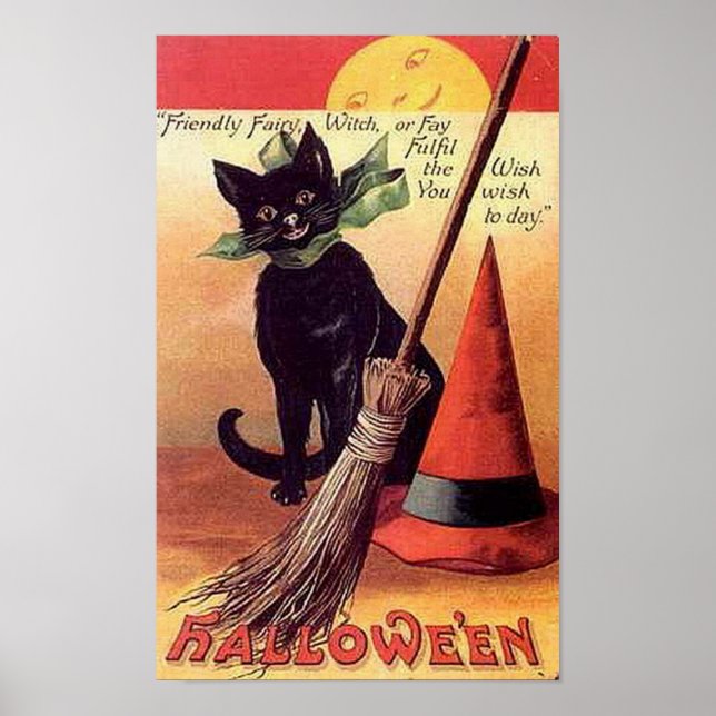 Friendly Fairy Vintag Halloween Poster (Vorne)
