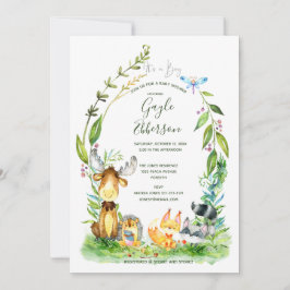 Friendly Forest Baby Dusche Einladung
