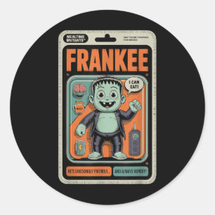 Friendly Frankenstein Monster Halloween Spaß Toy Runder Aufkleber