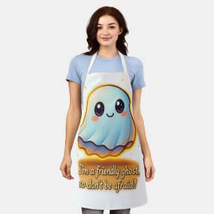 Friendly Ghost Apron – Süßes Halloween-Kochgeschen Schürze