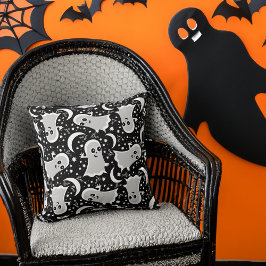 Friendly Ghost Goes Boo Funny Halloween Kissen