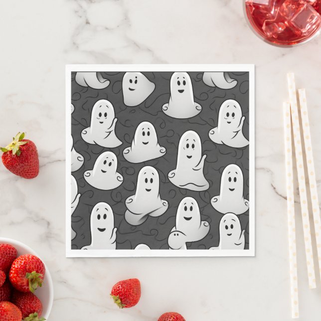 Friendly Ghost Serviette (Beispiel)