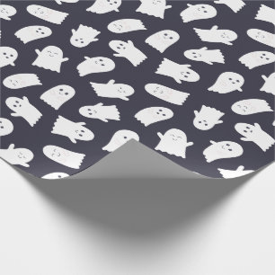 Friendly Ghosts Halloween Pattern Geschenkpapier