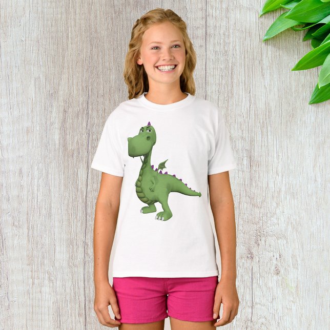Friendly Green Dinosaur T-Shirt (Von Creator hochgeladen)