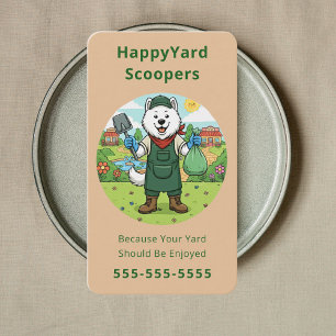 Friendly Hundedreck-Scooper Haustierabfall-Entfern Visitenkarte
