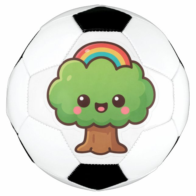 Friendly Kawaii Tree Fußball (Vorderseite)