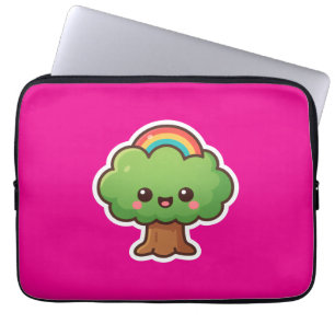 Friendly Kawaii Tree Laptopschutzhülle