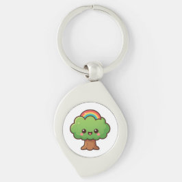 Friendly Kawaii Tree Schlüsselanhänger