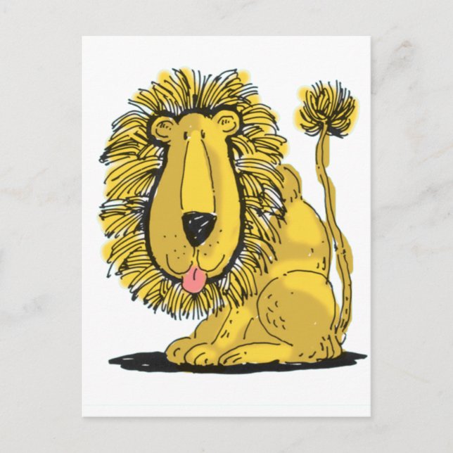 Friendly Lion Postkarte (Vorderseite)