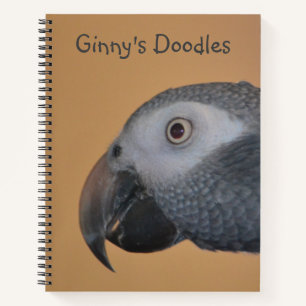 Friendly Parrot Sketchbook Notizbuch