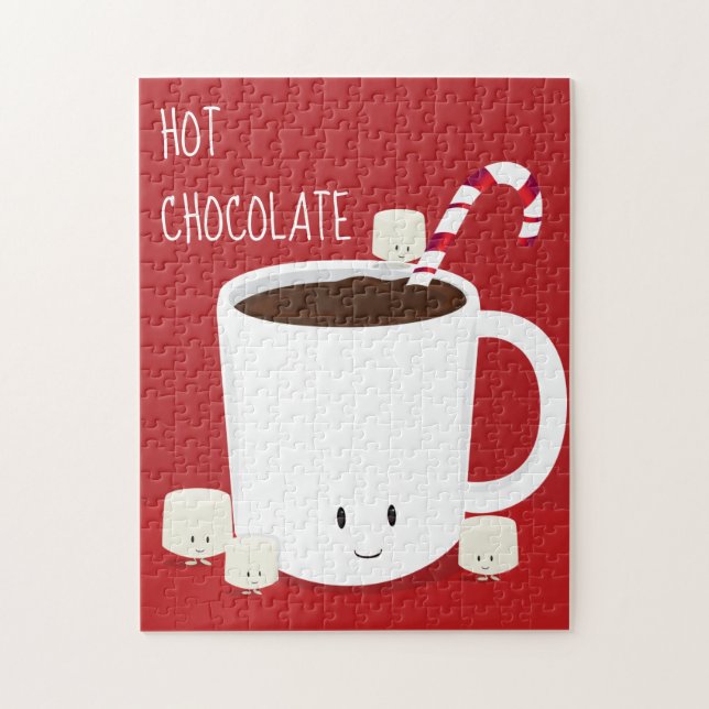 Friendly Red White Hot Chocolate Marshmallows (Vertikal)