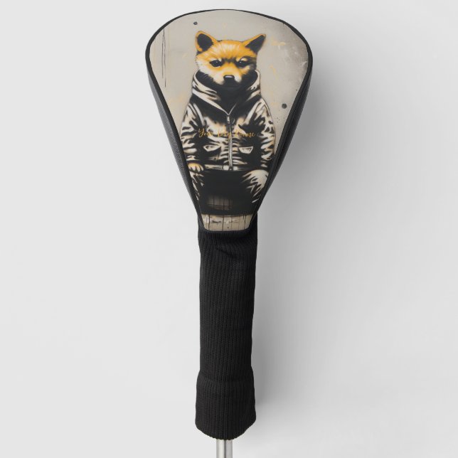 Friendly Shiba Inu Puppy Dogs 002 - Raimon Paladi Golf Headcover (Vorderseite)