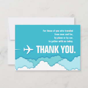 Friendly Skies   Far Traveller Vielen Dank Dankeskarte
