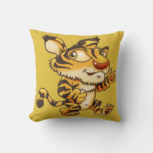 Friendly Tiger Kissen (Vorderseite)