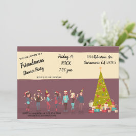 Friendmas Dinner Party Einladung