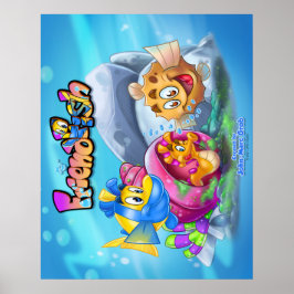 FriendPoisson mignon poster avec poisson