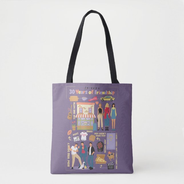 FRIENDS™ | 30 Jahre Freundschaft Tasche (Vorderseite)