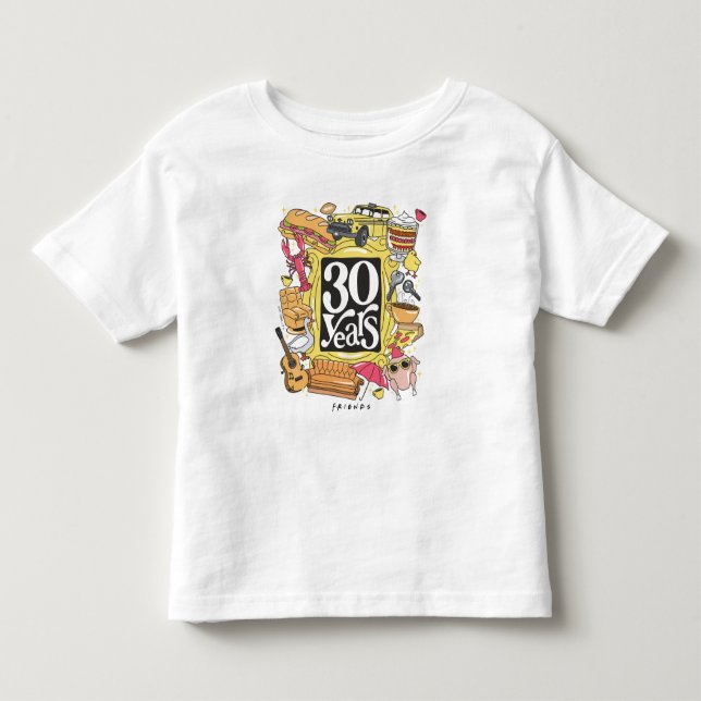FRIENDS™ | 30 Jahre Grafik Kleinkind T-shirt (Vorderseite)
