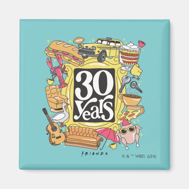 FRIENDS™ | 30 Jahre Grafik Magnet (Vorne)