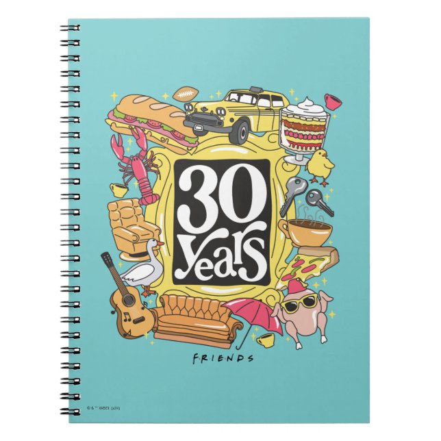 FRIENDS™ | 30 Jahre Grafik Notizblock (Vorderseite)