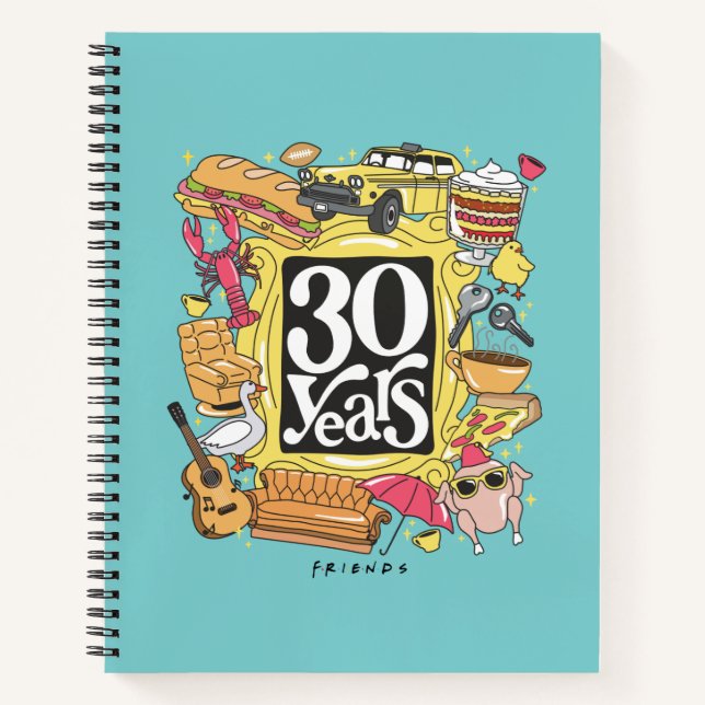 FRIENDS™ | 30 Jahre Grafik Notizbuch (Vorderseite)