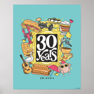 FRIENDS™   30 Jahre Grafik Poster