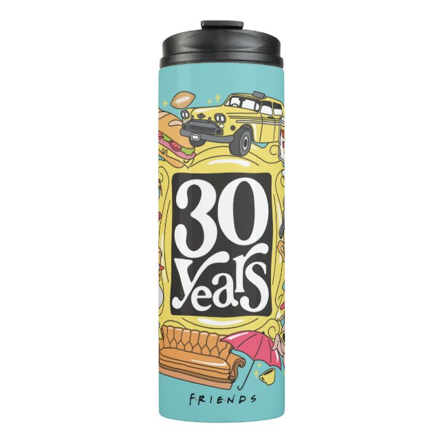 FRIENDS™ | 30 Jahre Grafik Thermosbecher (Vorderseite)