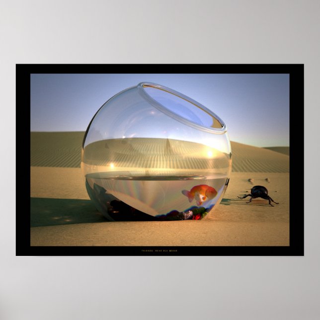 FRIENDS 3D Computer Art Poster (Vorne)