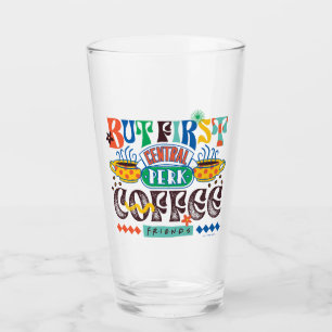 FRIENDS™ Aber First Coffee Vibrant Graphic Glas