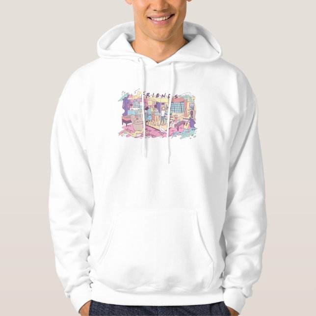 FRIENDS™ | Apartment Cartoon Hoodie (Vorderseite)