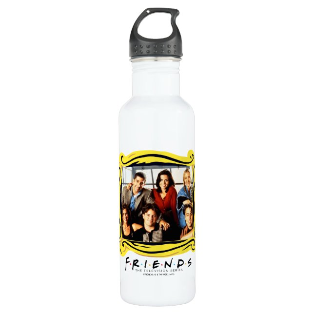 FRIENDS™ | Besetzte Sitze in Monicas Wohnung Edelstahlflasche (Vorderseite)