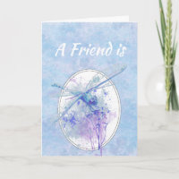 Friends Birthday Blue Dragonfly Kunst, Dichtung un