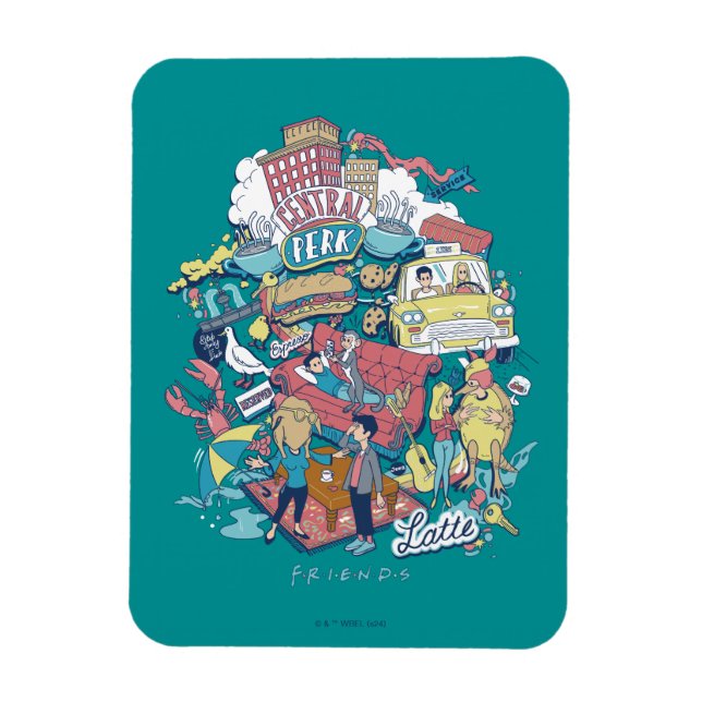 FRIENDS™ | Cartoon Collage Magnet (Vertikal)