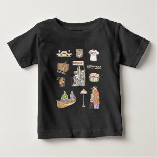 FRIENDS™   Cartoon Icons 2 Baby T-shirt