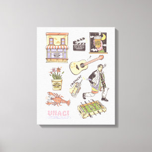 FRIENDS™   Cartoon Icons Grafik Leinwanddruck