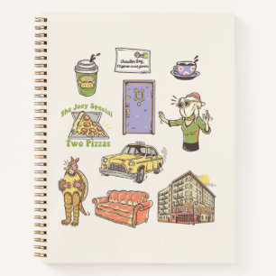 FRIENDS™   Cartoon Icons Grafik Notizbuch