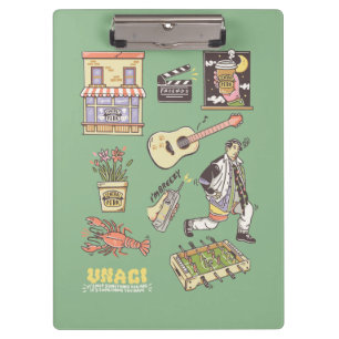 FRIENDS™   Cartoon Icons Grafische Darstellung Klemmbrett