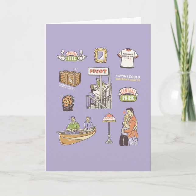 FRIENDS™ | Cartoon Icons Karte (Vorderseite)