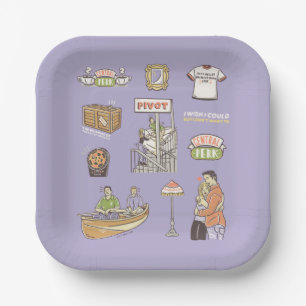 FRIENDS™   Cartoon Icons Pappteller
