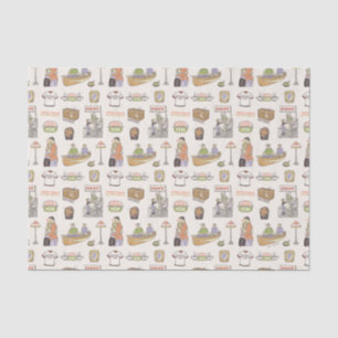 FRIENDS™   Cartoon Icons Seidenpapier