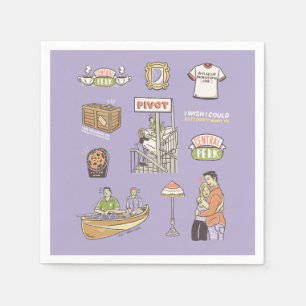 FRIENDS™   Cartoon Icons Serviette