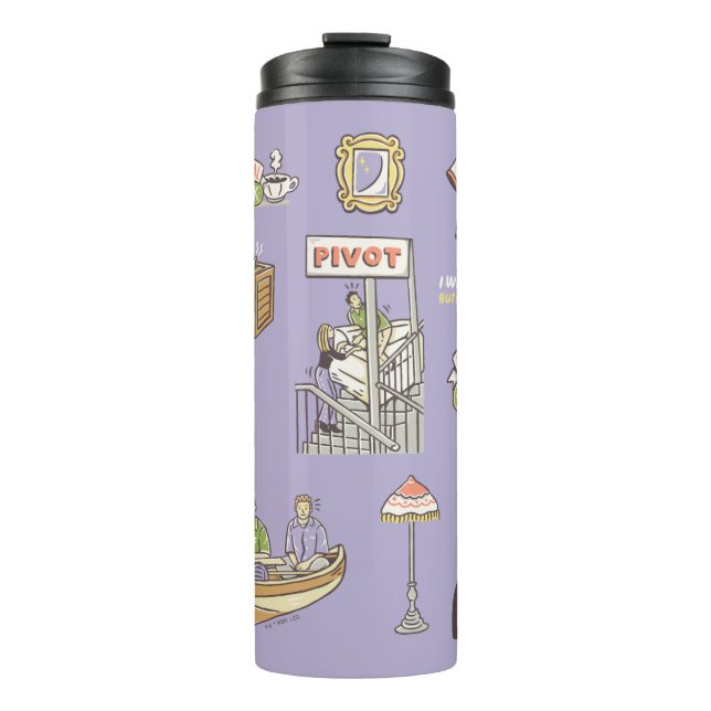 FRIENDS™ | Cartoon Icons Thermosbecher (Vorderseite)