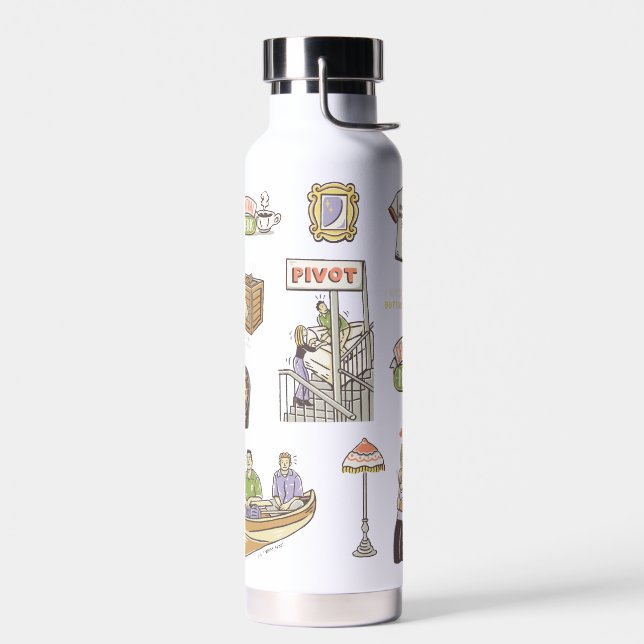 FRIENDS™ | Cartoon Icons Trinkflasche (Links)
