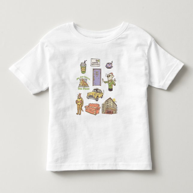FRIENDS™ | Cartoon-Symbole Grafik 1 Kleinkind T-shirt (Vorderseite)