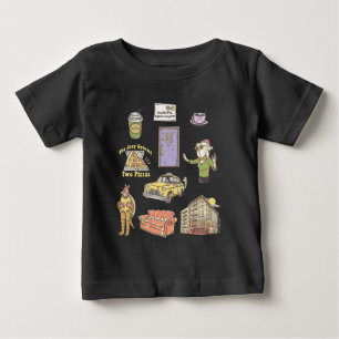 FRIENDS™   Cartoon-Symbole Grafik 2 Baby T-shirt