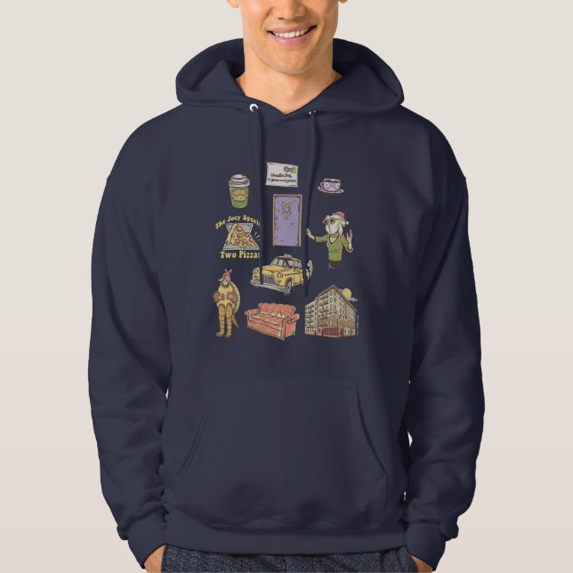 FRIENDS™ | Cartoon-Symbole Grafik 2 Hoodie (Vorderseite)