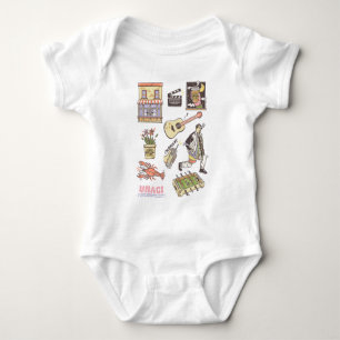 FRIENDS™   Cartoon-Symbole Grafik 3 Baby Strampler