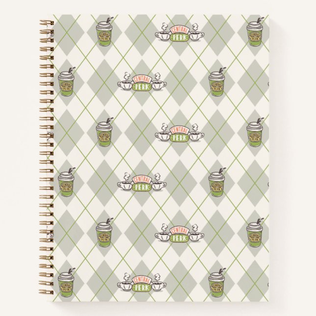 FRIENDS™  | Central Perk Argyle-Muster Notizbuch (Vorderseite)