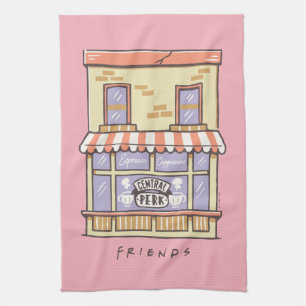 FRIENDS™ Central Perk Cartoon-Café Geschirrtuch