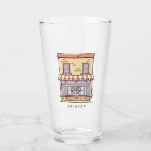FRIENDS™ Central Perk Cartoon Coffee Shop Glas